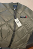 Abercrombie & Fitch菱格LOGO雙頭拉鏈加厚保暖棒球服羽絨服25秋冬新款男裝132-5192 軍綠色 L (180/108A) 曬單實(shí)拍圖