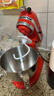 KitchenAid（凱膳怡）廚師機家用進(jìn)口5QT雙碗和面家用烘焙機多功能攪拌機 暖橘紅 5KSM165PSCHT 曬單實(shí)拍圖