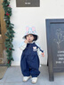 班喜迪嬰兒衣服春裝嬰幼兒連體衣超萌寶寶哈衣爬服春秋裝卡通連帽外出服 藏青 90cm 曬單實(shí)拍圖