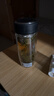 希樂(lè )玻璃杯雙層玻璃水杯高顏值男士商務(wù)辦公茶水分離杯便攜泡茶杯子 曬單實(shí)拍圖