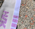 悍將（HNK）跑步襪女輕度壓縮襪速干瑜伽健身長(cháng)筒護小腿襪透氣防滑戶(hù)外運動(dòng)襪 白紫 S碼（建議36-38） 曬單實(shí)拍圖