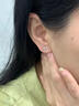 戚小米999足銀星星耳釘女士小巧精致耳環(huán)養耳洞睡覺(jué)不用摘螺絲擰扣耳飾 【999足銀】星星耳釘一對 曬單實(shí)拍圖