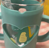 富光兒童牛奶杯帶刻度寶寶沖泡奶粉吸管水杯可微波爐加熱耐熱玻璃杯子 曬單實(shí)拍圖