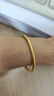 金至尊（3DG Jewellery）黃金手鐲3D硬足金磨砂古法素圈鐲子送女友老婆媽媽新年禮物計價(jià) 54mm-金重7.18克（配珠寶禮盒） 曬單實(shí)拍圖