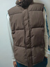 名創(chuàng  )優(yōu)品（MINISO）棉馬甲男女同款冬季加厚立領(lǐng)棉衣青少年保暖坎肩外套 咖啡 XL 曬單實(shí)拍圖