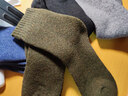 FitonTon4雙羊毛襪子男冬季毛圈加絨加厚中筒襪東北保暖長(cháng)筒襪雪地襪 曬單實(shí)拍圖