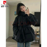 皮爾卡丹（pierre cardin）收腰羽絨服女短款2025冬季新款加厚白鴨絨小個(gè)子顯瘦大牌氣質(zhì)外套 黑色【高品質(zhì)】 S 80-115斤 曬單實(shí)拍圖