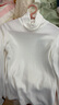 優(yōu)衣庫女裝HEATTECH搖粒絨兩翻領(lǐng)套頭衫/長(cháng)袖479608 01 乳白色 M /160/84A 曬單實(shí)拍圖