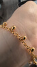金至尊（3DG Jewellery）黃金光面小金珠手鏈女圓珠999足金送女友老婆媽媽女神節禮物計價(jià) 金重6.76克(配珠寶禮盒) 曬單實(shí)拍圖