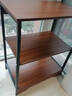 立太置物架落地儲物架多功能一體靠墻收納柜貨架多層廚房置物柜架子 【店長(cháng)推薦】3層黑橡木色48*60 曬單實(shí)拍圖