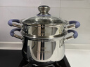 國風(fēng)湯鍋316L不銹鋼抗菌加厚家用無(wú)涂層煮鍋蒸鍋奶鍋煮湯鍋燉鍋雙耳鍋 醫用級316鋼+304蒸格 24cm 曬單實(shí)拍圖