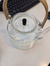 雅集玻璃煮茶壺耐熱泡茶壺燒水壺提梁壺功夫茶具1100ml錘紋款 曬單實(shí)拍圖