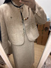 香影小香風(fēng)套裝女2026春新款一整套穿搭上衣半身裙法式兩件套早秋 米黃 XL 曬單實(shí)拍圖