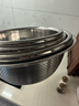 維艾（Newair）不銹鋼盆五件套調料盆淘米洗菜盆和面盆瀝水籃沙拉盆米篩味斗套裝 曬單實(shí)拍圖
