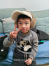 ASK JUNIOR童裝兒童毛衣冬裝男童中大童綿羊毛針織衫保暖套衫 灰色 130 曬單實(shí)拍圖