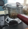 津盼側把玻璃茶壺茶水分離泡茶壺煮茶器電陶爐加厚耐熱玻璃沖茶器沏茶 側把茶壺500ml 曬單實(shí)拍圖