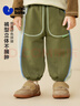 迷你巴拉（minibala）男童寶寶長(cháng)褲親膚保暖內里加絨遠紅外發(fā)熱抑菌褲子冬 曬單實(shí)拍圖