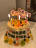 曼恒水果新鮮祝壽蛋糕生日同城配送當天配送定制新鮮蛋糕送爸媽長(cháng)輩 J款老人祝壽生日蛋糕 8英寸(適合2-4人) 曬單實(shí)拍圖