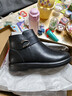 足力健冬季加絨靴子女保暖皮靴中老年棉皮鞋女士短靴女鞋 6283K黑色38 曬單實(shí)拍圖
