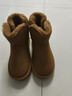 意爾康女靴雪地靴女冬季厚底加絨加厚保暖棉鞋百搭中筒短靴媽媽棉靴子 土黃色 加絨 【靴筒羊毛內里】 38 曬單實(shí)拍圖