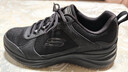 斯凱奇（Skechers）男士網(wǎng)面鞋舒適休閑鞋輕便耐磨運動(dòng)鞋軟底健步鞋 BBK全黑 42 曬單實(shí)拍圖