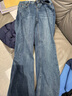 UR2025冬季新款女裝簡(jiǎn)約基礎水洗喇叭牛仔長(cháng)褲UYB850009 曬單實(shí)拍圖