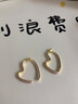 DAISY DREAM官方正品925銀針愛(ài)心耳環(huán)女方圓臉百搭耳釘簡(jiǎn)約小眾設計精致耳飾 愛(ài)心兩戴耳環(huán)【925銀針】 曬單實(shí)拍圖