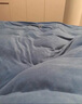 海瀾之家（HLA）牛奶絨四件套床上秋冬季加厚珊瑚絨被套雙面法蘭絨加絨床單三件套 美夢(mèng)賓利藍 四件套 床單款 被套2*2.3m 床單2.45*2.5m 曬單實(shí)拍圖