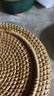 藝斑斕 越南手工編織籃藤編收納筐家用水果籃竹籃筐針線(xiàn)饅頭筐野餐籃 圓形水果籃三件套 曬單實(shí)拍圖
