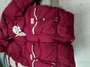 G.duck小黃鴨女童冬季時(shí)髦可愛(ài)羽絨棉服小女孩冬天保暖棉衣洋氣帶包外套 紅色+包包 150 cm 曬單實(shí)拍圖