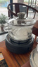 陶臣（TAOCHEN） 玻璃消毒鍋茶道電磁爐煮茶杯洗茶電陶爐加熱煮杯子茶洗帶蓋茶具 01款1.2L消毒鍋+黑色電陶爐 曬單實(shí)拍圖