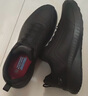 斯凱奇（Skechers）男鞋秋冬新款厚底工作皮鞋黑色耐臟緩震休閑運動(dòng)鞋子男百搭通勤鞋 曬單實(shí)拍圖