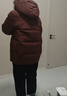 唐致中老年羽絨服女短款新中式媽媽冬季外套60歲老人奶奶太太加厚冬裝 【新國標90絨】安可拉紅+加絨褲 2XL 【建議106-120斤】送運費險 曬單實(shí)拍圖