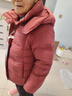 坦博爾羽絨服女短款可脫卸帽百搭休閑冬保暖外套TB5530358Z 慕斯紅180 曬單實(shí)拍圖