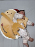 LOVEMAMI英國嬰幼兒安撫玩偶拍打手掌香蕉大王哄睡神器寶寶防驚跳枕頭枕頭 大大大月亮 【升級藍牙款-安撫抱睡-多功能合一】 曬單實(shí)拍圖
