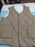 秋冬新款棉馬甲背心男士保暖內膽休閑棉坎肩加絨加厚大碼馬夾外套 咖色 2XL 140-160斤 曬單實(shí)拍圖