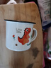 復古搪瓷馬克杯高顏值水杯辦公室咖啡杯生日禮物結婚伴手禮實(shí)禮品 小恐龍帶蓋 1個(gè) 350ml 曬單實(shí)拍圖