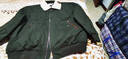 GXG男裝 復古仿羊毛羔領(lǐng)工裝夾克休閑棉服刺繡外套 25年冬季新 軍綠 3XL 曬單實(shí)拍圖