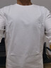 布先生明星同款長(cháng)袖T恤男士小白T內搭 長(cháng)袖標準T-圓領(lǐng)-白色 XL(180) 曬單實(shí)拍圖