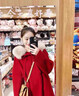 春乏紅色雙面絨呢子大衣女2025秋冬季新款結婚新娘大毛領(lǐng)毛呢外套女 紅色 S 建議105-115斤 曬單實(shí)拍圖