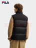FILA 斐樂(lè )官方男士羽絨馬甲冬新款時(shí)尚休閑RGB多彩羽絨外套 正黑色-BK 2XL 185/104A/XXL 曬單實(shí)拍圖