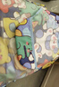 9i9寶寶吃飯罩衣長(cháng)袖防水純棉嬰兒童圍兜畫(huà)畫(huà)衣圍裙飯衣可調A261動(dòng)物 曬單實(shí)拍圖