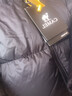駱駝（CAMEL）戶(hù)外羽絨服冬季新款女款男款保暖高蓬松防鉆絨連帽面包服 幻影黑，男女同款，735CAPN017 L （女生拍小一碼） 曬單實(shí)拍圖