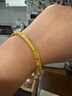 老鋪黃金古法手工足金手環(huán) · 青銅紋手鐲 圓桿款55-57號金重約58.0g 曬單實(shí)拍圖