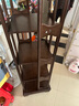 家逸全實(shí)木旋轉書(shū)架360度書(shū)柜客廳立式書(shū)架落地一體靠墻置物架 包安裝 曬單實(shí)拍圖