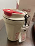 格米（germ）可口可樂(lè )保溫杯男女士翻蓋咖啡保溫水杯便攜車(chē)載杯子390ml潮流白 曬單實(shí)拍圖