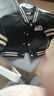 迪士尼童裝女童秋季棒球服外套2025新款運動(dòng)兒童秋裝大童美式夾克上衣男 曬單實(shí)拍圖
