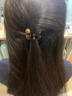 兩世歡短發(fā)后腦勺半扎發(fā)夾女發(fā)量少尷尬期過(guò)渡神器發(fā)飾短燙發(fā)卡夾子頭飾 小抓夾一對+精美禮盒 曬單實(shí)拍圖