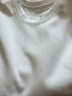 拇指白小T熱力加厚加絨長(cháng)袖T恤秋冬新款保暖百搭打底衫 男款白色 L 曬單實(shí)拍圖
