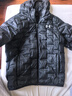 安德瑪（Under Armour）兒童羽絨服冬男女童輕薄羽絨服保暖鴨絨連帽壓膠羽絨服253311180 黑色 160 曬單實(shí)拍圖